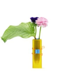 Vase Böte Yelow - 4 Tubes(Vase Bote Yelow 3 Tubes) -Alt vasejaune 1tube a6203c24 3706 4737 b9bd 4907aece70ce
