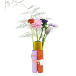 Vase Böte Yelow - 4 Tubes(Vase Bote Yelow 3 Tubes)