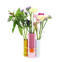 Vase Böte Pink - 4 Tubes(Vase Bote Pink 4 Tubes) -Alt vaserose 2tubes