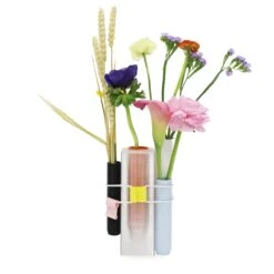 Vase Böte Transparent - 4 Tubes(Copie De Vase Bote Transparent 4 Tubes)